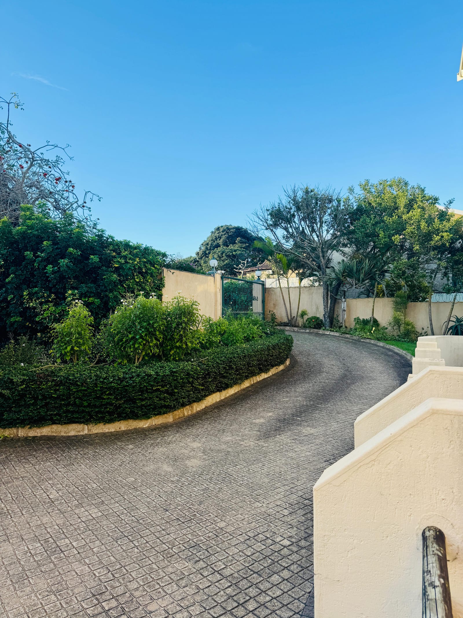 The gated entrance to Casuarina Sands, off East Ridge Road